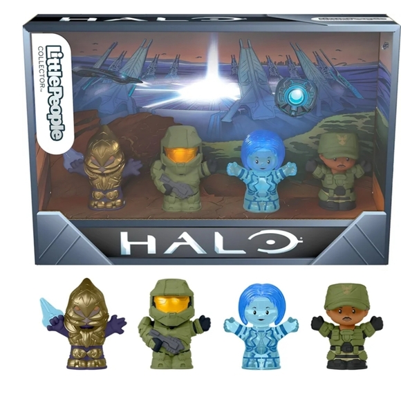 Little People Collector Halo Video Game Special Edition Set for Adults & Fans, 4 - Picture 1 of 2